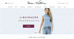 Desktop Screenshot of missvicttoria.com.br